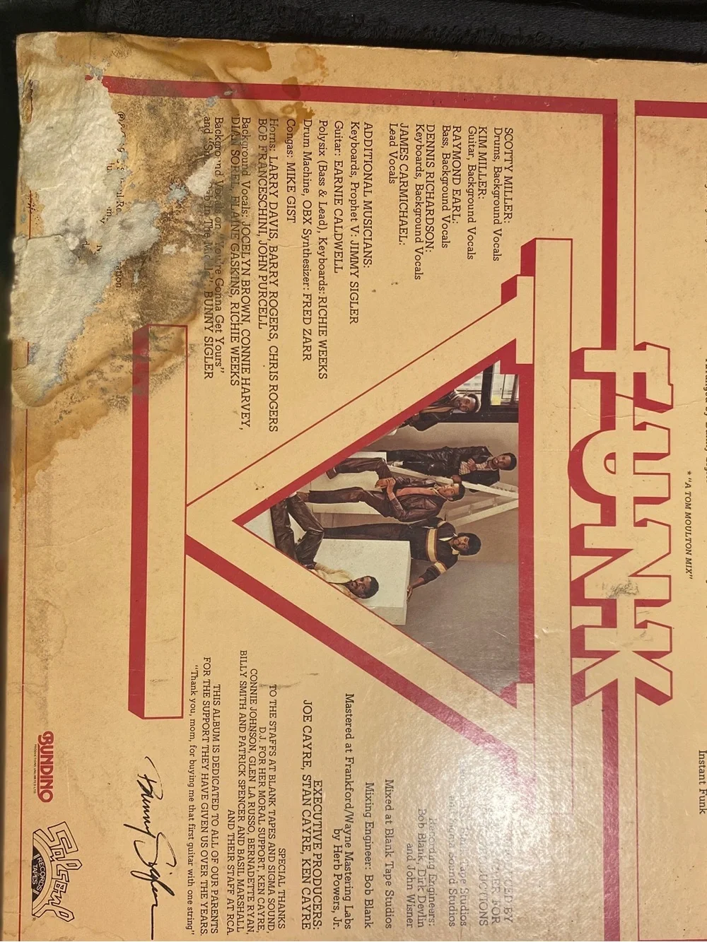 Instant Funk V Wall Art Album Cover Print - Cream and Red